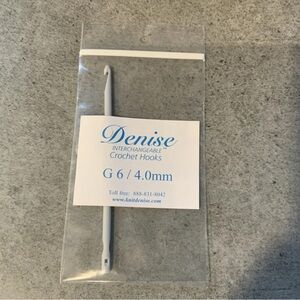 Denise Interchangeable Crochet Hooks Replacement Tip Size G 6/4.0mm New